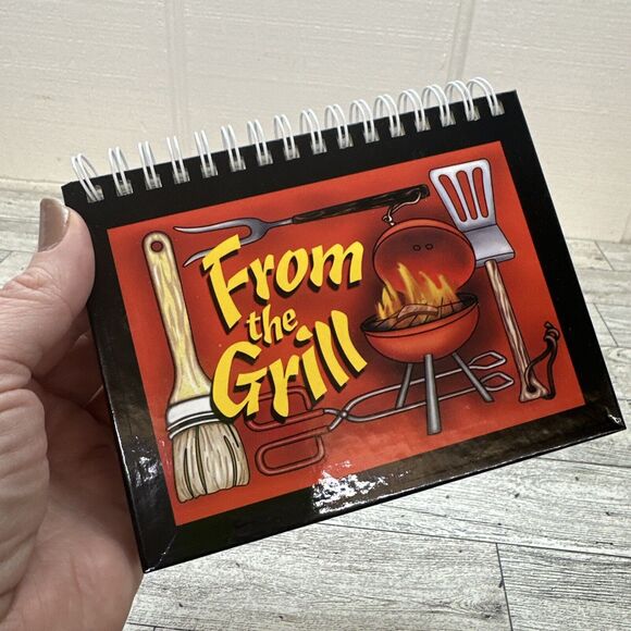 FROM THE GRILL -‎ GRILLING COOKBOOK - SCHOOLMATE - 2002 - Top Spiral - Stands Up - Picture 2 of 12